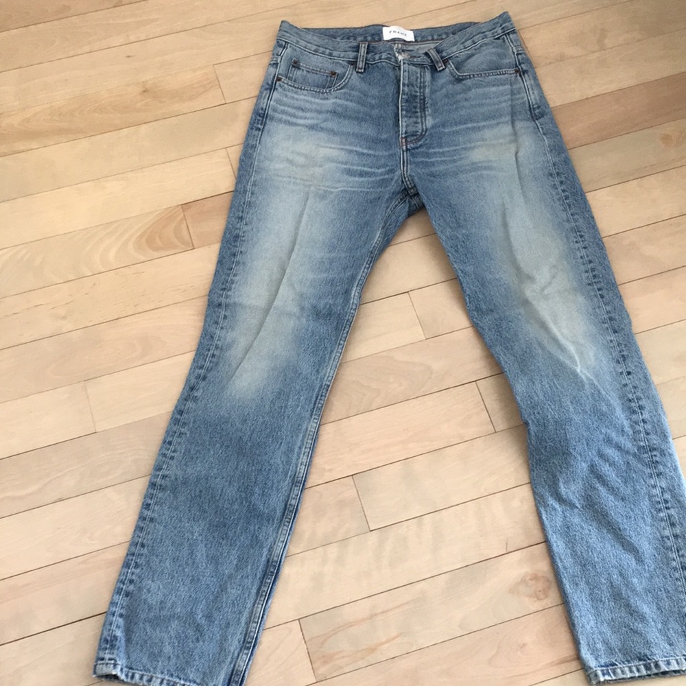 FRAME slim straight jean